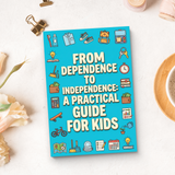 From Dependence to Independence for Kids product image 11 showing printed book details for screen-free reading and learning