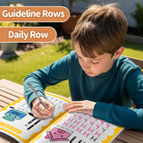 Trace Letter Alphabet Book product image 6 showing printed book details for screen-free reading and learning