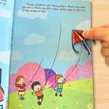 Direction Sense Bright Stickers Book for Kids product image 7 showing printed book details for screen-free reading and learning
