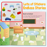 Complete the Scene Sticker Book: Castle Adventure product image 6 showing printed book details for screen-free reading and learning