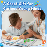 Shape Maze Adventure for Kids product image 7 showing printed book details for screen-free reading and learning