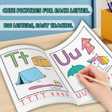 Big Letters Alphabet Tracing product image 6 showing printed book details for screen-free reading and learning