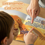 The Lion and the Little Mouse French-English Book product image 6 showing printed book details for screen-free reading and learning