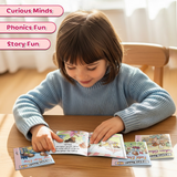 Mia 12-Book Early Reader Set for Phonics and First Reading product image 8 showing printed book details for screen-free reading and learning