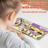 Buddy Bear Aeroplane Pilot Push-Pull Board Book product image 7 showing printed book details for screen-free reading and learning