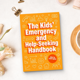 The Kids Emergency and Help-Seeking Handbook product image 11 showing printed book details for screen-free reading and learning