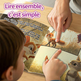 The Fox and the Grapes French-English Fable Book product image 6 showing printed book details for screen-free reading and learning