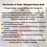 The Bundle of Sticks English-Spanish Moral Tale product image 7 showing printed book details for screen-free reading and learning