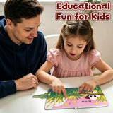 Parent and child using Who's The Egg Push and Pull Board Book as educational toddler book