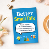 Better Small Talk Communication Guide product image 11 showing printed book details for screen-free reading and learning