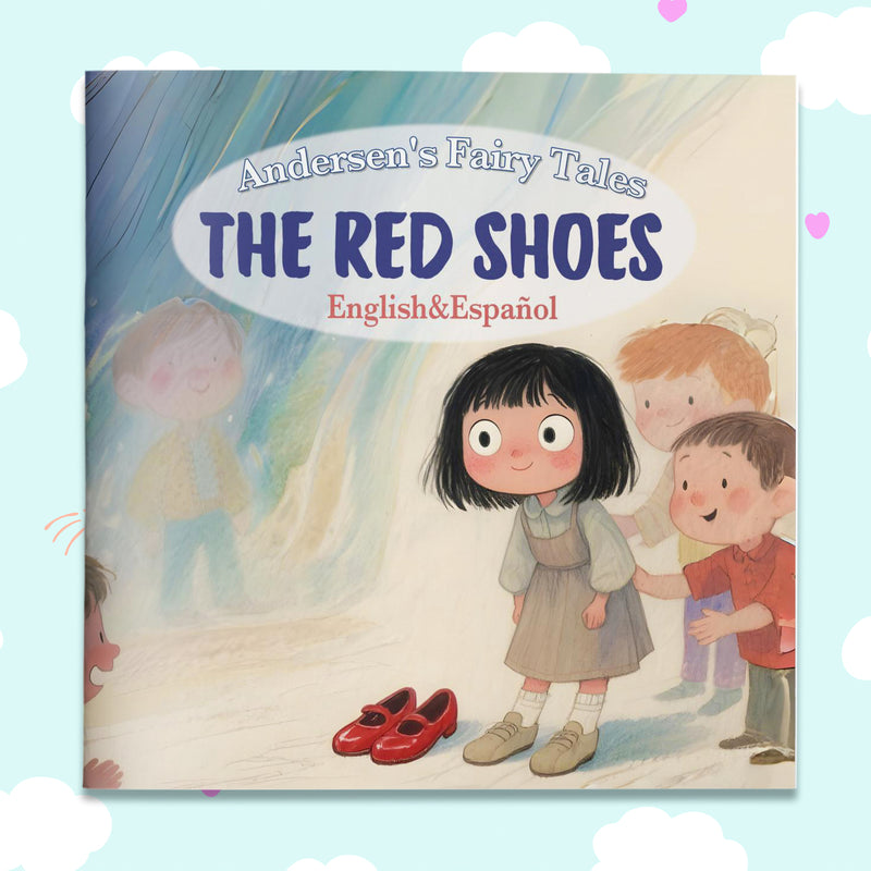 The Red Shoes English-Spanish Story Book cover
