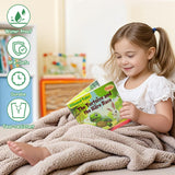 Child reading The Tortoise and the Hare English-Spanish storybook