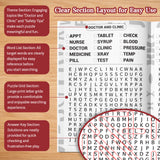 Easy-to-read word search activity book for adults seniors and screen-free leisure