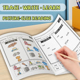 CVC simple sentence workbook for preschool and kindergarten literacy