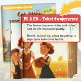 The Goose That Laid the Golden Eggs Polish-English Book product image 6 showing printed book details for screen-free reading and learning