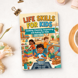Life Skills for Kids Cooking Cleaning and Asking for Help product image 11 showing printed book details for screen-free reading and learning