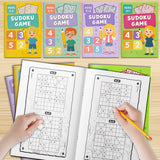 Sudoku Game Book: 4-Level Number Logic Set product image 10 showing printed book details for screen-free reading and learning