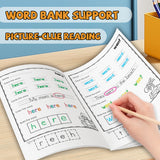 Trace and color sight words book for kindergarten reading