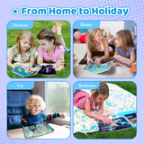 Children reading The Little Mermaid bilingual book at home or on holiday