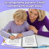 Sudoku Puzzle Book Set for Kids Ages 3–12, 4-Book Progressive Brain Game Workbook Bundle, Beginner to Challenge Level Logic Puzzles for Focus, Critical Thinking and Problem-Solving Skills