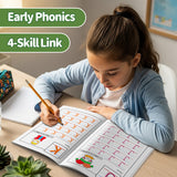 Alphabet Handwriting Workbook for Kids, Early Letter Practice Book with Trace and Write Activities, Beginning Sound Recognition, Picture Clues, and Fun Preschool Literacy Learning