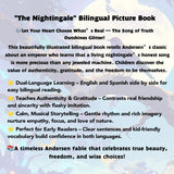 The Nightingale English-Spanish Story Book product image 7 showing printed book details for screen-free reading and learning
