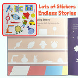 Children Sticker Art Book: Castle Scene Builder product image 6 showing printed book details for screen-free reading and learning