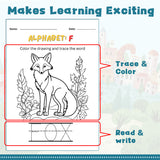 My Alphabet Workbook: Coloring and Word Tracing product image 6 showing printed book details for screen-free reading and learning