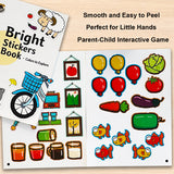 Bright Stickers Book: Colors to Explore product image 7 showing printed book details for screen-free reading and learning