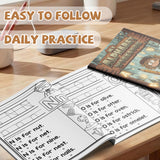 Alphabet Sentence Tracing Workbook for Kids, Letter Recognition, Beginning Sound Practice, Simple Sentence Reading and Handwriting, Preschool and Kindergarten Early Learning Book