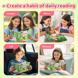 Children reading Thumbelina bilingual book in group story time