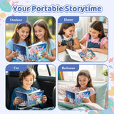 Children reading Rapunzel during portable storytime