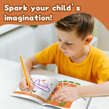 Halloween Attention Training Book for Kids product image 7 showing printed book details for screen-free reading and learning
