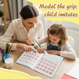 Early Pencil Control Workbook for Kids product image 7 showing printed book details for screen-free reading and learning