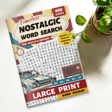 Timeless Nostalgic Word Search for Adults product image 7 showing printed book details for screen-free reading and learning