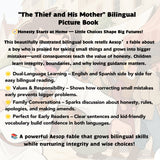 The Thief and His Mother English-Spanish Book product image 7 showing printed book details for screen-free reading and learning