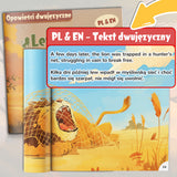 The Lion and the Mouse Polish-English Fable Book product image 6 showing printed book details for screen-free reading and learning
