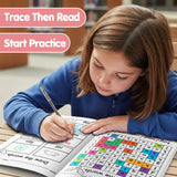 Color Trace Write & Match Words product image 6 showing printed book details for screen-free reading and learning