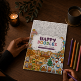Happy Animals Line Art Coloring Book physical printed book product image 2, ISBN 9798904669409