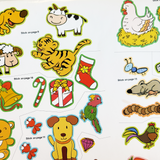 Sticker Puzzle Fun: Guess What Farm Animals product image 6 showing printed book details for screen-free reading and learning