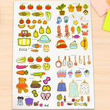 Printed preschool puzzle book for matching challenges and fine motor skills