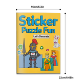 Dress-up and scene decoration sticker puzzle book for kids