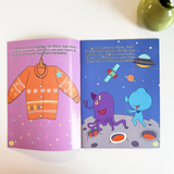 Printed preschool sticker activity book for matching costumes and characters