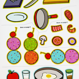 Sticker Puzzle Fun: Yummy Food product image 8 showing printed book details for screen-free reading and learning