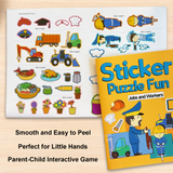 Ages 3-6 jobs and workers sticker book for role awareness