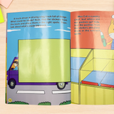 Sticker Puzzle Fun: Jobs and Workers product image 8 showing printed book details for screen-free reading and learning