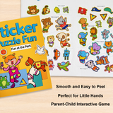 Children's outdoor play sticker puzzle activity book