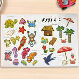 Sticker Puzzle Fun: Nature World product image 8 showing printed book details for screen-free reading and learning