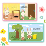Printed early learning concept book for in on under near and far vocabulary