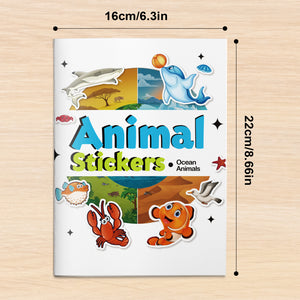 Ocean animals sticker activity book for kids with sea creatures